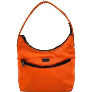 (L3) Authentic Gucci Hand Bag Orange Canvas Luxury Vintage Designer Handbag